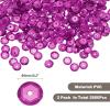 QUARKZMAN Loose Sequins 2800 pcs Silver Back Cup Sequins for Jewelry Making Crafting Sewing Laser Plum Red view 2