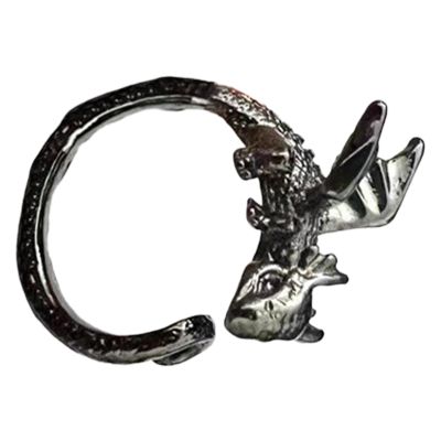 Dragon Style Adjustable Crochet Ring