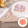 QUARKZMAN Loose Sequins 2800pcs Silver Back Cup Sequins for Jewelry Making Craft Sewing AB Orange view 3