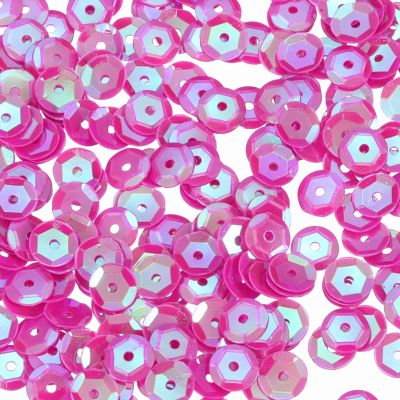 QUARKZMAN Loose Sequins 2800pcs Silver Back Cup Sequins for Jewelry Making Crafting Sewing AB Plum Red
