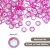 QUARKZMAN Loose Sequins 2800pcs Silver Back Cup Sequins for Jewelry Making Crafting Sewing AB Plum Red view 2
