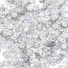 QUARKZMAN Loose Sequins 2800 pcs Silver Back Cup Sequins for Jewelry Making Craft Sewing Laser Silver view 1