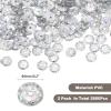 QUARKZMAN Loose Sequins 2800 pcs Silver Back Cup Sequins for Jewelry Making Craft Sewing Laser Silver view 2