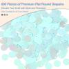 QUARKZMAN Flat Round Sequins, 600pcs 10mm/0.4in AB Mint Green view 3