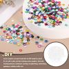 QUARKZMAN Loose Sequins 1400pcs Silver Back Cup Sequins for Jewelry Making Crafting Sewing Porcelain White view 3