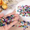 QUARKZMAN Loose Sequins 1400pcs Silver Back Cup Sequins for Jewelry Making Crafting Sewing Porcelain White view 4