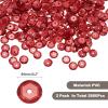 QUARKZMAN Loose Sequins 2800pcs Silver Back Cup Sequins for Jewelry Making Craft Sewing Laser Red view 2