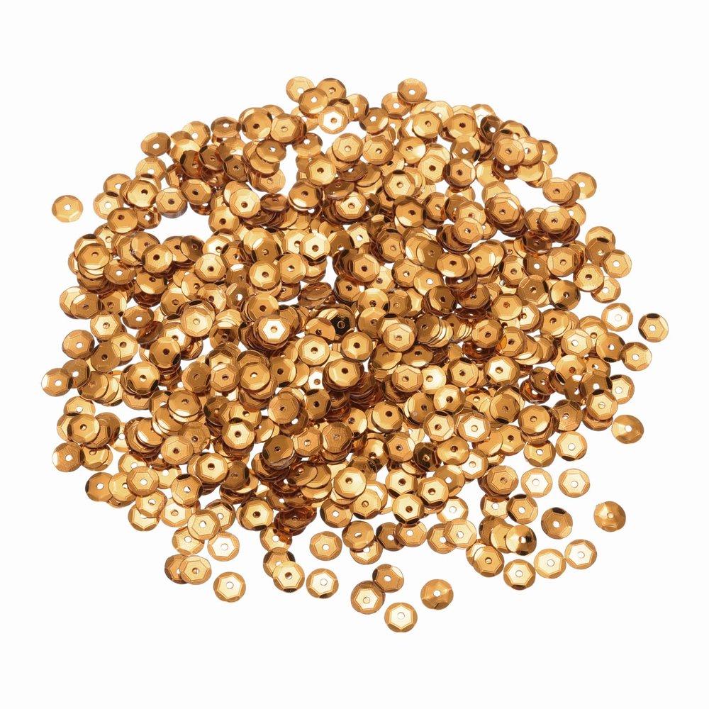 QUARKZMAN Loose Sequins 2400pcs Silver Back Cup Sequins for Jewelry Making Crafting Sewing Coffee