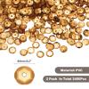 QUARKZMAN Loose Sequins 2400pcs Silver Back Cup Sequins for Jewelry Making Crafting Sewing Coffee view 2