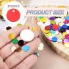 QUARKZMAN Flat Round Sequins, 600pcs 10mm/0.4in Red view 2