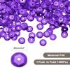 QUARKZMAN Loose Sequins 1400pcs Silver Back Cup Sequins for Jewelry Making Crafting Sewing Deep Purple view 2