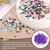 QUARKZMAN Loose Sequins 1400pcs Silver Back Cup Sequins for Jewelry Making Crafting Sewing Deep Purple view 3