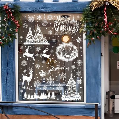 216 Christmas Window Stickers