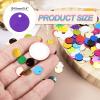 QUARKZMAN Flat Round Sequins, 600pcs 10mm/0.4in Dark Purple view 2