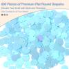 QUARKZMAN Flat Round Sequins, 600pcs 10mm/0.4in Light Blue view 3