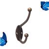 BESTYASH Vintage Wall Hooks, 4-Piece Zinc Alloy Set view 3