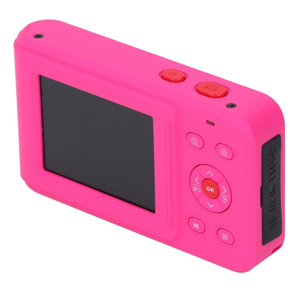 Tbest Smart Digital Camera, 2.5K, 72MP, 16x Zoom, Autofocus, Selfie Dual Screen, Red