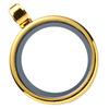 EXAOMBLE Stainless Steel Round Photo Locket Pendant view 1