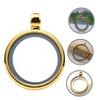 EXAOMBLE Stainless Steel Round Photo Locket Pendant view 2