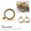 EXAOMBLE Stainless Steel Round Photo Locket Pendant view 3