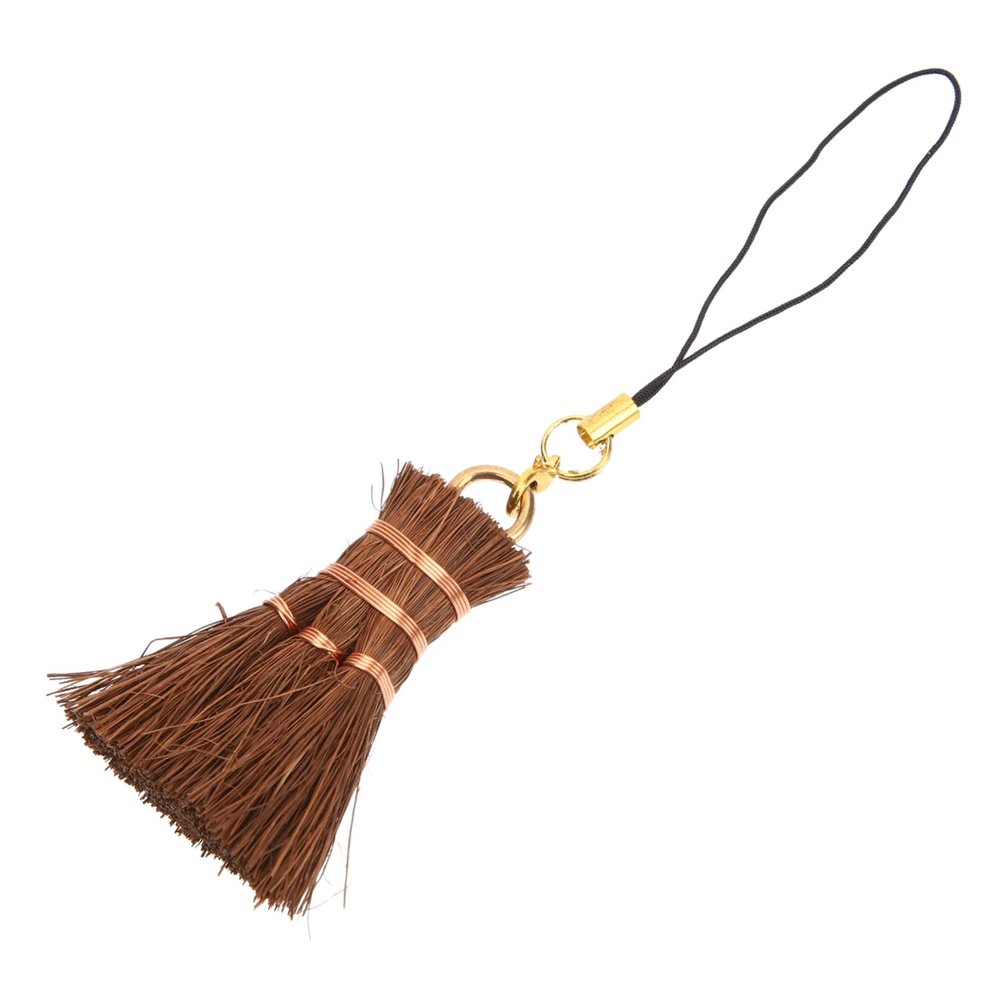 TOPPERFUN Mini Hand Broom with Palm Fiber