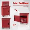 SOARS Workshop Cart with 5 Drawers, 59 x 28 x 102 cm (Red) view 2