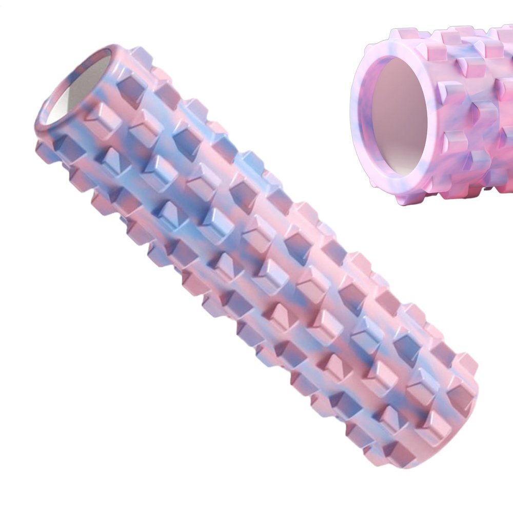 Portable Textured Yoga Foam Roller for Deep Tissue Relief