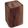 VALICLUD Vintage-Style Trash Can with Swing Lid and Retro Wood Grain view 1