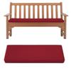 AZMAHT Waterproof Outdoor Bench Cushion, Red, 70 x 60 x 5 cm view 1