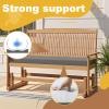 AZMAHT Waterproof Outdoor Bench Cushion, Red, 70 x 60 x 5 cm view 3