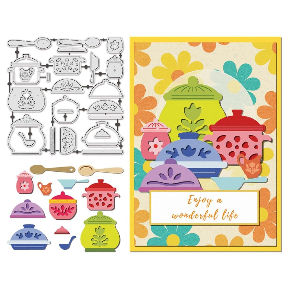 UNICRAFTALE 24-Piece Metal Die Set for Card Making