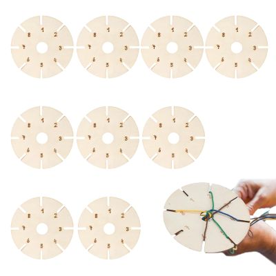 ZhongShuang Wooden Knot Stars, 9-Piece Bracelet Knotting Set