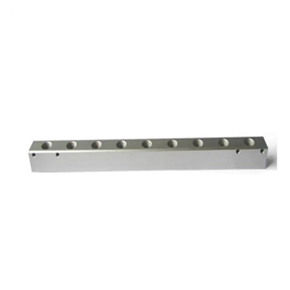 SSOPTMCB G1/4" BSP 9-Way, 11-Port Pneumatic Manifold Block
