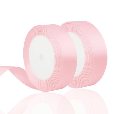 2 PCS Pink Satin Ribbon 22m x 2cm