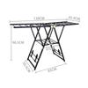 Huangj-0527 Folding Floor Drying Rack for Indoor and Balcony Use view 2