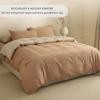 HAIBA Reversible Duvet Cover 150 x 200 cm, 100% Cotton, Blue Gray view 2