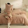 HAIBA Reversible Duvet Cover 150 x 200 cm, 100% Cotton, Blue Gray view 4