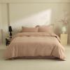 HAIBA 3-Piece Khaki Cotton Reversible Bedding Set, 220 x 240 cm view 1