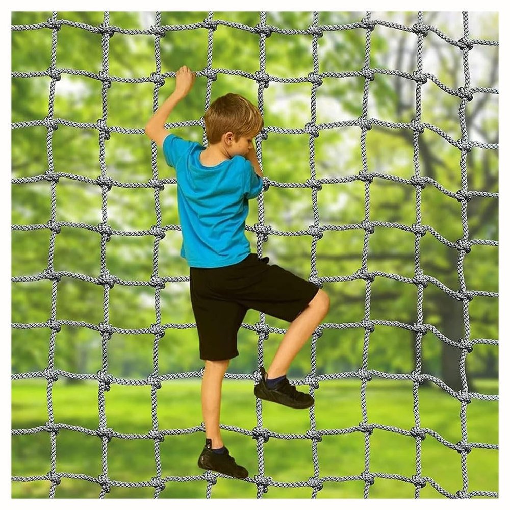 Outdoor Climbing Cargo Net, Polyamide Rope Net, 10 mm x 12 cm, 1 x 5 m