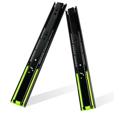 Soft-Close 3-Fold Full-Extension Drawer Slides, Side-Mount Ball-Bearing Steel Rails, Set of 2