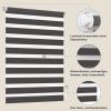 FANFX Double Roller Shade Clamp Fix No Drill Anthracite B35 x H100cm view 4
