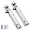 BTYKUYOO Slide Bolt Latch, 2 Black Stainless Steel Door Bolts with Screws view 1