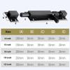BTYKUYOO Slide Bolt Latch, 2 Black Stainless Steel Door Bolts with Screws view 2
