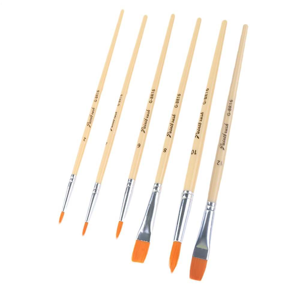 Acrylic Paint Brush Set - Nylon Brushes