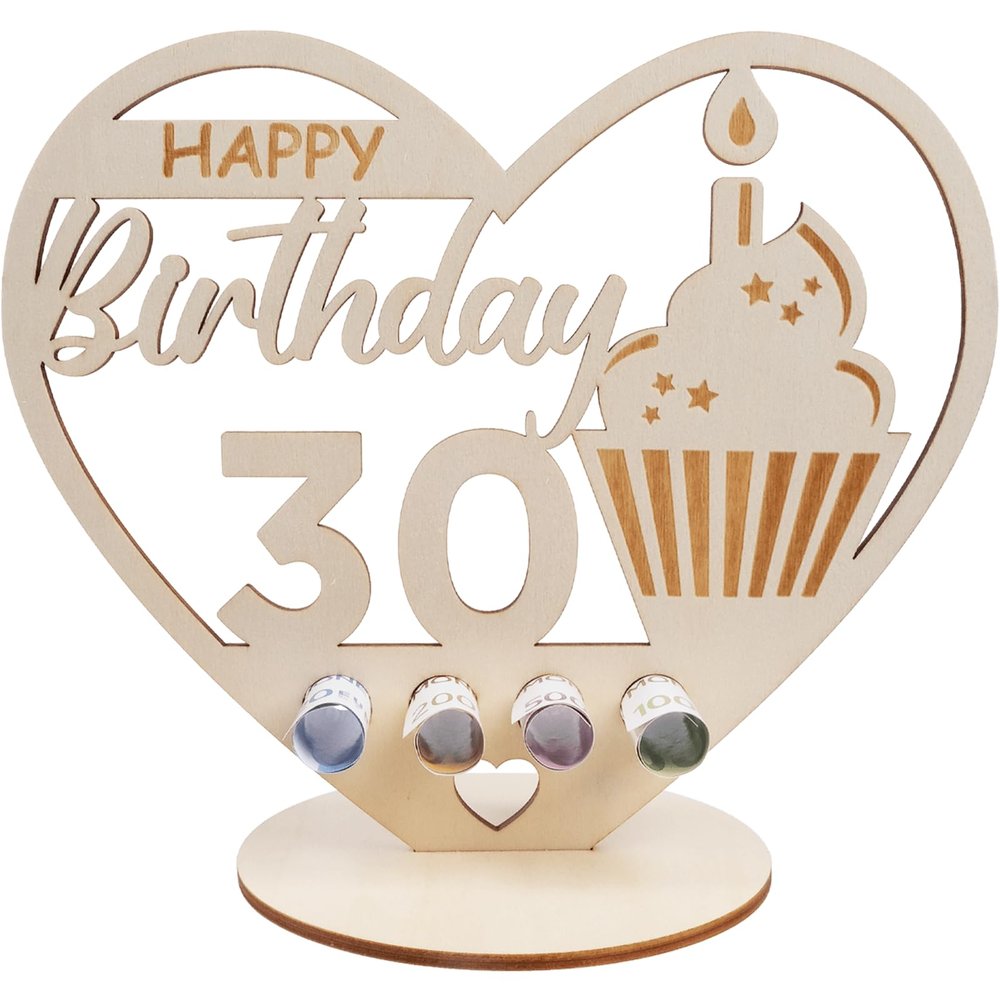 Heart-Shaped Money Gift for Birthdays