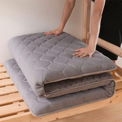 Improved Japanese Floor Futon Mattress, Portable, Foldable and Rollable, Comfortable and Breathable, Gray, 39 x 79 in (90 x 200 cm)