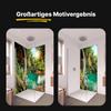 Cascade Shower Wall with Clear Stream in Lebanon, Glossy Aluminum, 0.3 cm, 90 x 200 cm view 2