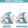 NEWENMO Snowman Diamond Painting Pendant view 3