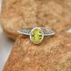 SILVERTROVE Lab-Grown Yellow Sapphire Silver-Plated Ring view 2