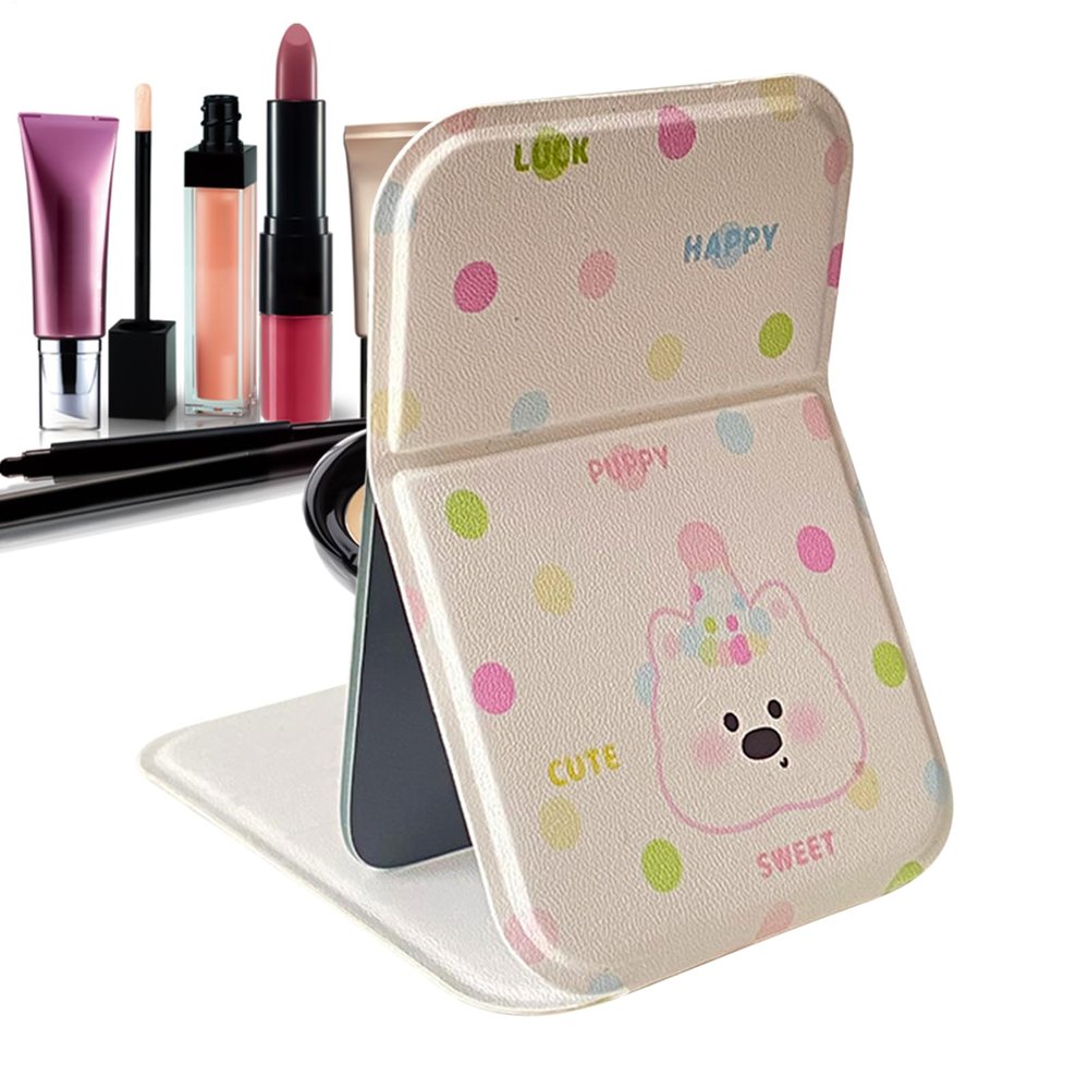 Huxibai Folding Makeup Mirror with Light